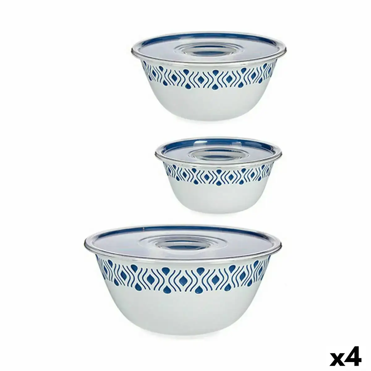 Set de bols stefanplast tosca avec couvercle bleu plastique 4 unites _5846. Bienvenue sur DIAYTAR COTE D'IVOIRE - Votre Destination Shopping à la Côte d'Ivoireaise. Explorez notre boutique en ligne et découvrez une gamme variée de produits qui capturent l'esprit du Côte d'Ivoire.