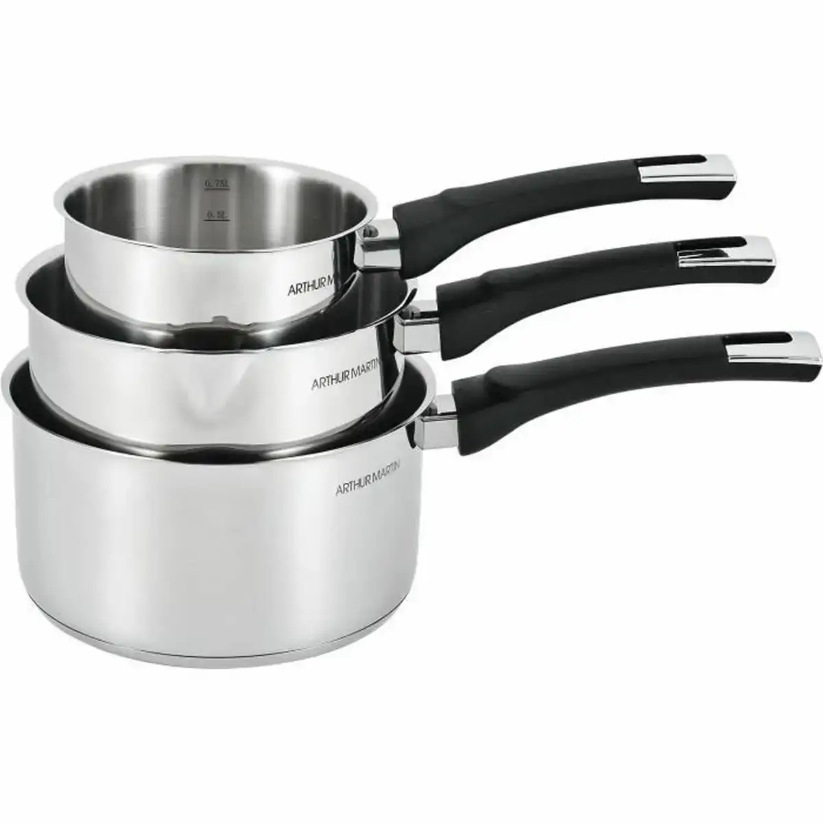 Set de casseroles arthur martin acier inoxydable 3 pieces_9197. DIAYTAR COTE D'IVOIRE - Votre Pass vers la Découverte. Explorez notre boutique en ligne et plongez dans un voyage à travers des produits authentiques et contemporains, tous réunis sous un même toit.