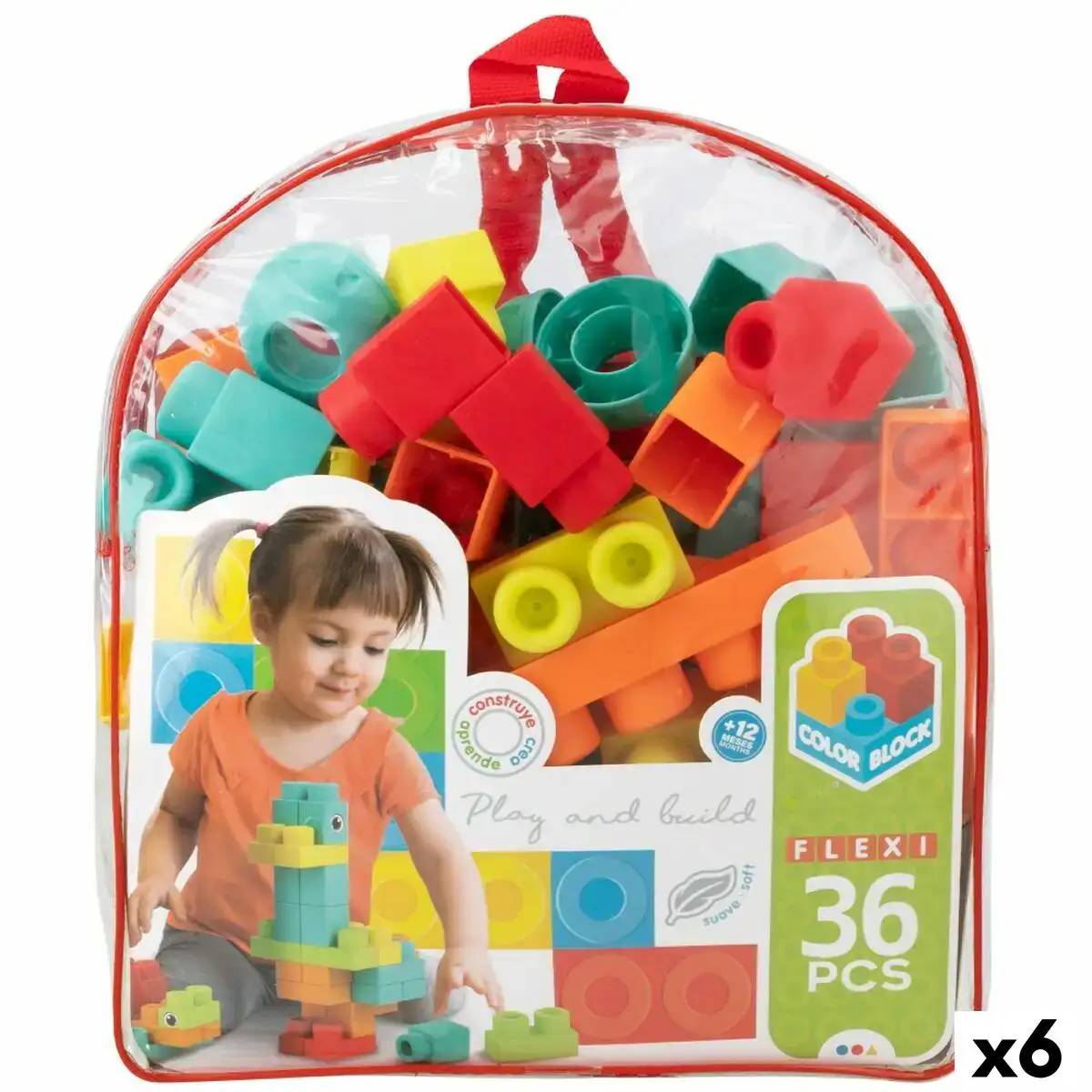 Set de construction color block sac 36 pieces 6 unites _5817. Bienvenue chez DIAYTAR COTE D'IVOIRE - Où Chaque Produit a son Âme. Découvrez notre gamme et choisissez des articles qui résonnent avec votre personnalité et vos valeurs.