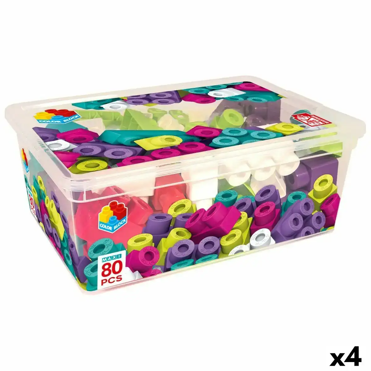 Set de construction color block trendy 80 pieces 4 unites _6695. DIAYTAR COTE D'IVOIRE - Où Chaque Produit est une Histoire à Raconter. Découvrez notre sélection de produits qui vous permettent de créer votre propre récit à travers vos achats.