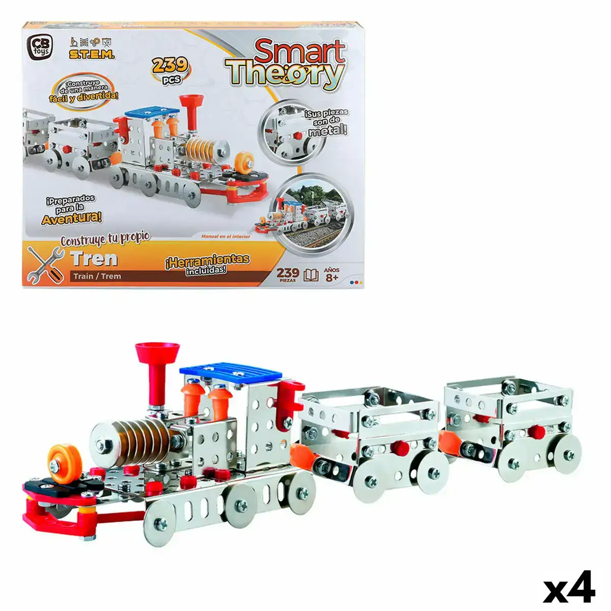 Set de construction colorbaby train 239 pieces 4 unites _6815. DIAYTAR COTE D'IVOIRE - Où Choisir est un Plaisir. Explorez notre boutique en ligne et choisissez parmi des produits de qualité qui satisferont vos besoins et vos goûts.