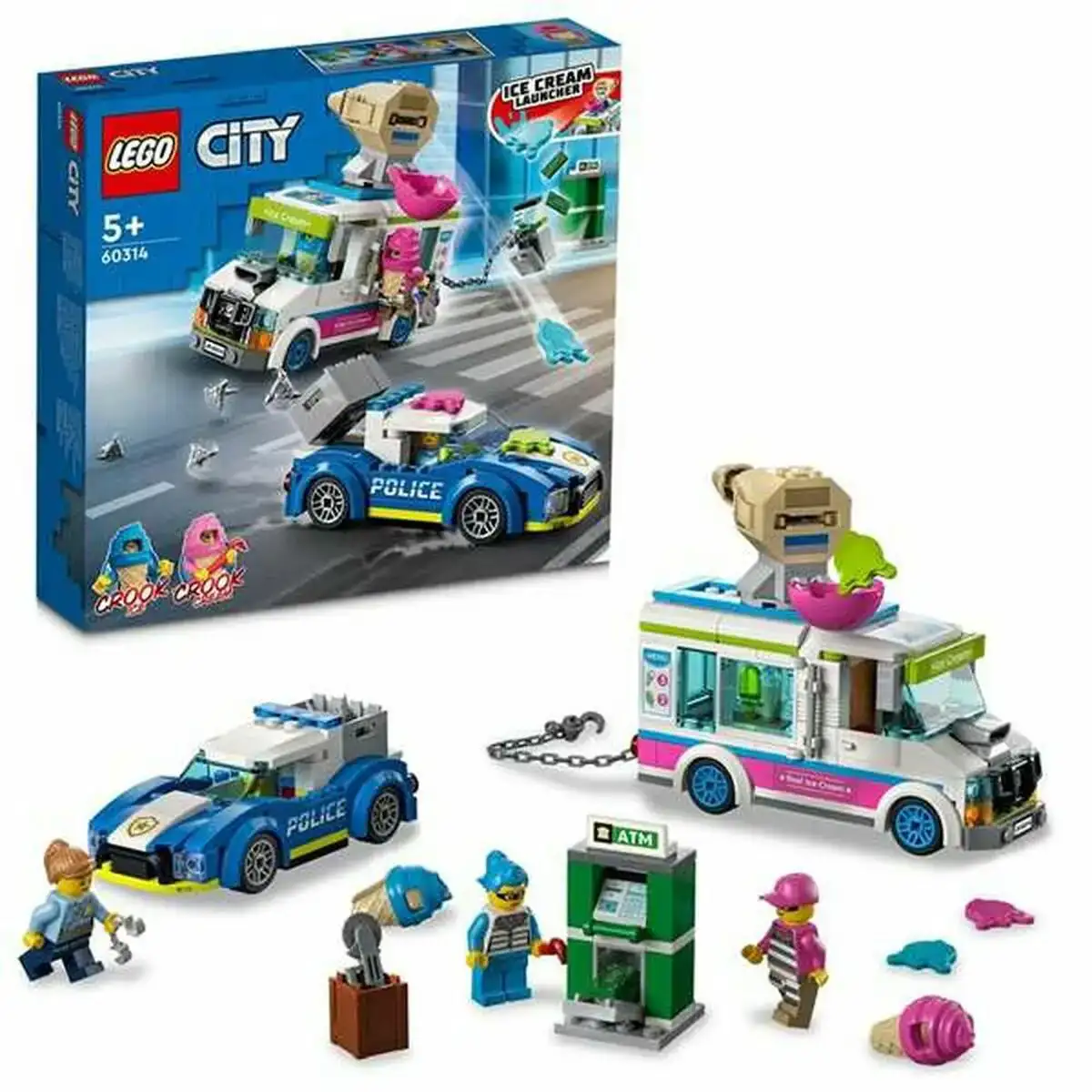 Set de construction lego city ice cream truck chase_8964. DIAYTAR COTE D'IVOIRE - Votre Destination pour un Shopping Éclairé. Parcourez notre boutique en ligne pour découvrir des produits de qualité qui embelliront votre quotidien.