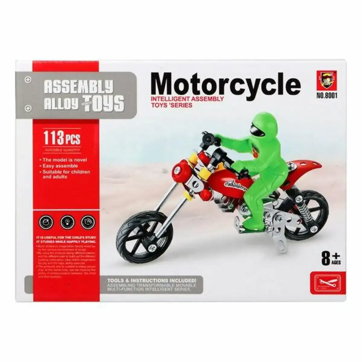 Set de construction motocyclette 117585 113 pcs _2722. Bienvenue sur DIAYTAR COTE D'IVOIRE - Où Choisir est un Voyage Passionnant. Plongez dans notre catalogue et trouvez des produits qui révèlent la diversité et la beauté du Côte d'Ivoire.