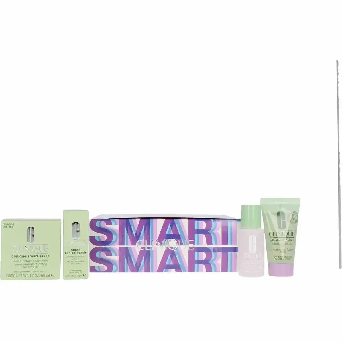 Set de cosmetique unisexe clinique smart 4 pieces_6119. DIAYTAR COTE D'IVOIRE - Où Chaque Produit est une Histoire à Raconter. Découvrez notre sélection de produits qui vous permettent de créer votre propre récit à travers vos achats.