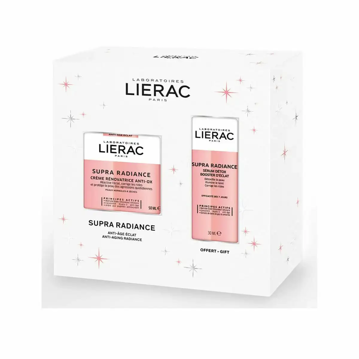 Set de cosmetique unisexe lierac supra radiance 2 pieces_2667. DIAYTAR COTE D'IVOIRE - Où le Shopping Devient une Aventure Culturelle. Plongez dans notre univers de produits qui célèbrent l'héritage et l'artisanat du Côte d'Ivoire.