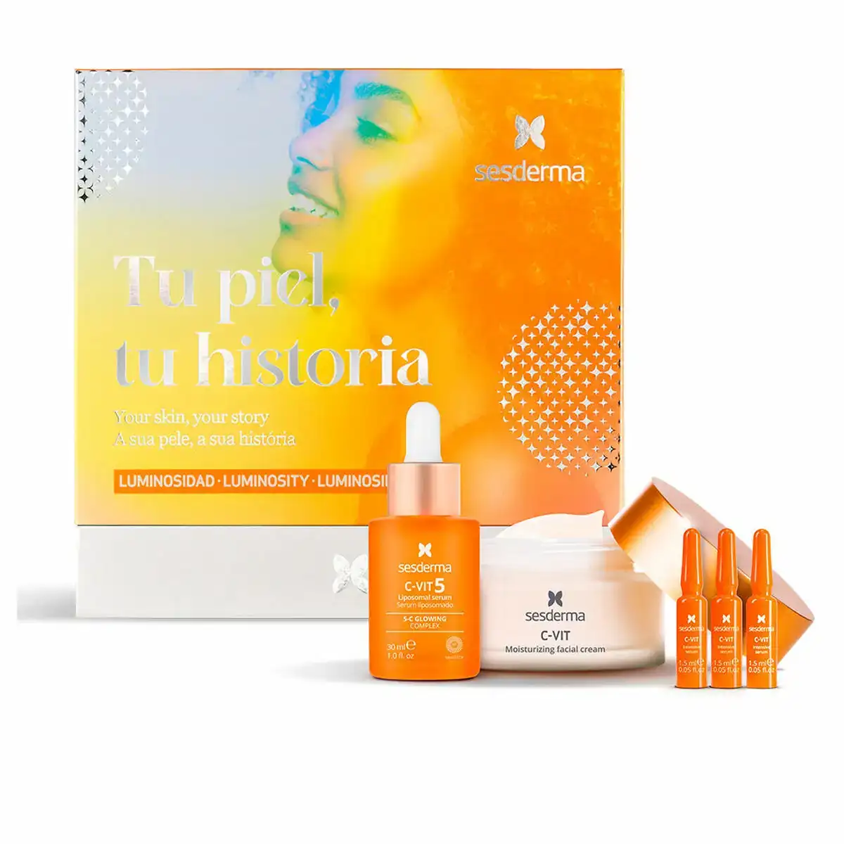 Set de cosmetique unisexe sesderma luminosity 3 pieces _8321. DIAYTAR COTE D'IVOIRE - Votre Boutique en Ligne, Votre Identité. Naviguez à travers notre plateforme et choisissez des articles qui expriment qui vous êtes et ce que vous chérissez.