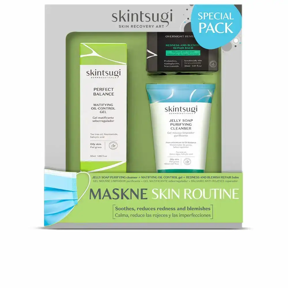 Set de cosmetique unisexe skintsugi maskine skin routine 3 pcs _5386. DIAYTAR COTE D'IVOIRE - Où Choisir est une Célébration de l'Artisanat Local. Découvrez notre boutique en ligne et choisissez des produits qui incarnent la passion des artisans sénégalais.