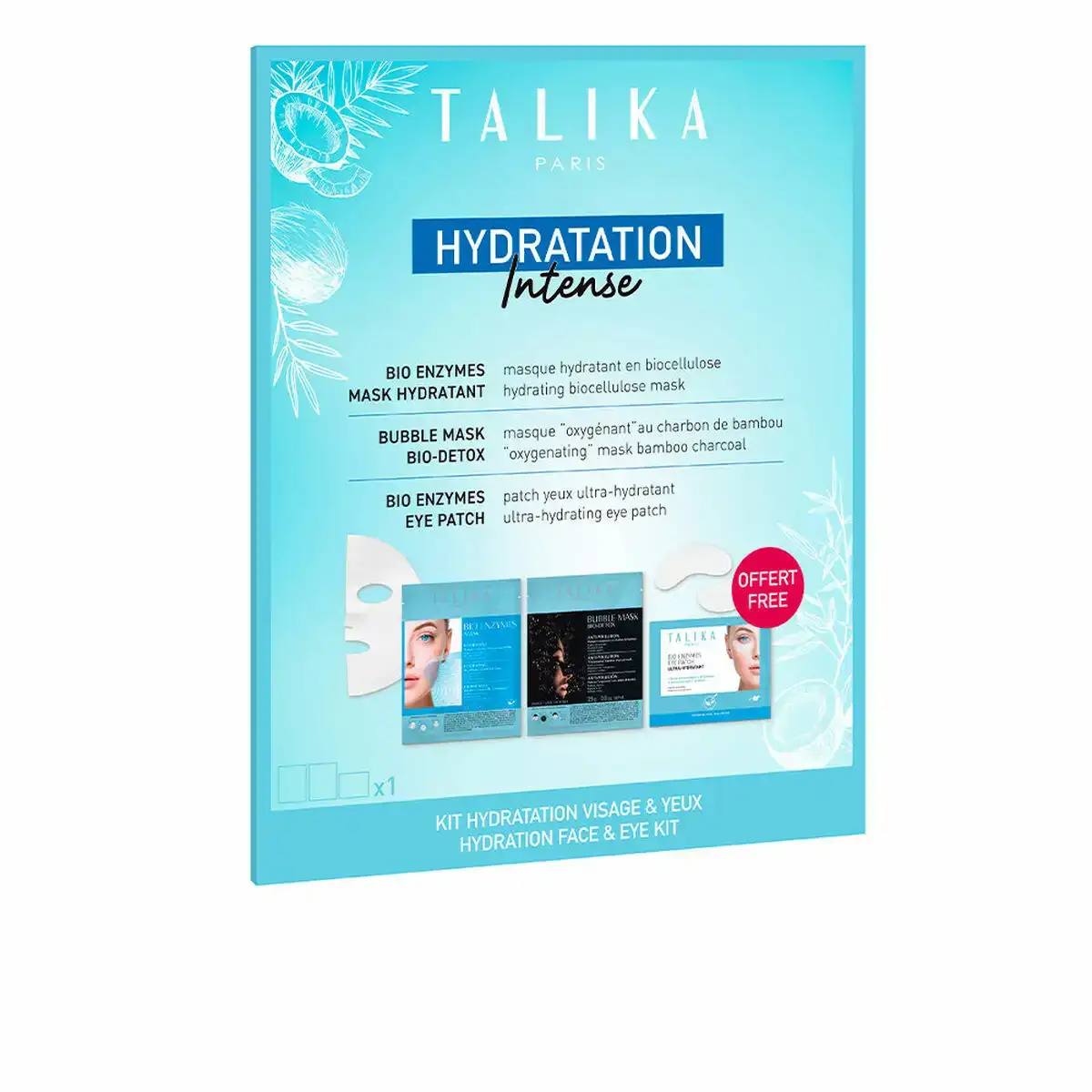 Set de cosmetique unisexe talika hydratation intense 3 pieces_8238. Entrez dans l'Univers de DIAYTAR COTE D'IVOIRE - Où l'Innovation Rencontre la Tradition. Explorez notre sélection de produits modernes et traditionnels qui incarnent l'esprit dynamique du Côte d'Ivoire.