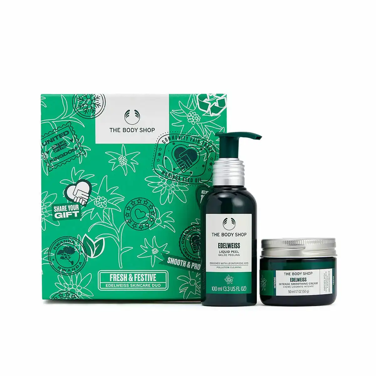 Set de cosmetique unisexe the body shop edelweiss 2 pieces_8133. DIAYTAR COTE D'IVOIRE - L'Art du Shopping Distinctif. Naviguez à travers notre gamme soigneusement sélectionnée et choisissez des produits qui définissent votre mode de vie.