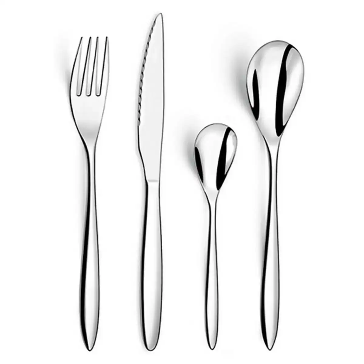 Set de couverts amefa actual metal acier acier inoxydable 24 pieces_6451. DIAYTAR COTE D'IVOIRE - Où Chaque Produit est une Histoire à Raconter. Découvrez notre sélection de produits qui vous permettent de créer votre propre récit à travers vos achats.
