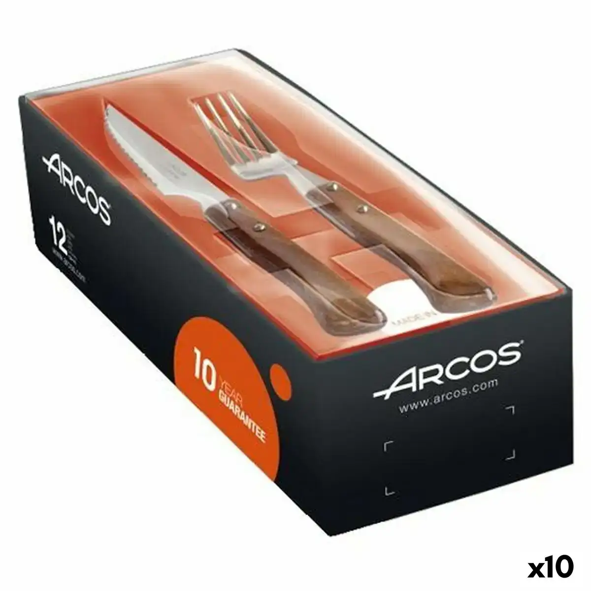 Set de couverts arcos bois acier inoxydable 10 unites _9883. DIAYTAR COTE D'IVOIRE - Où Choisir Devient une Expérience Personnalisée. Explorez notre boutique en ligne pour découvrir des produits qui s'adaptent à votre style et à votre essence.