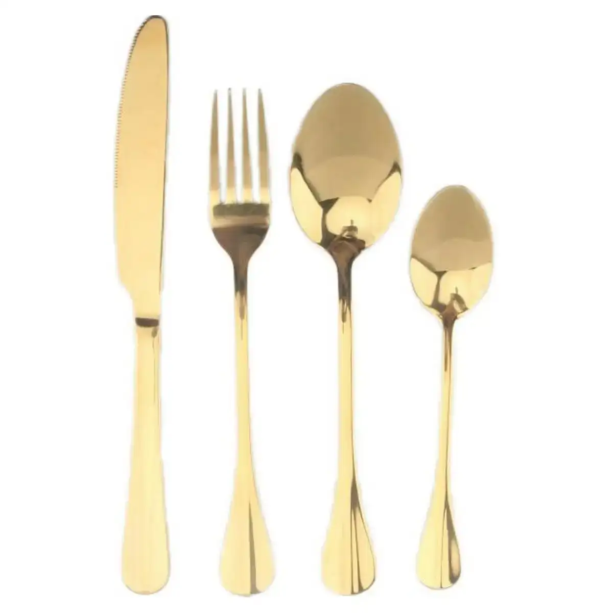 Set de couverts dkd home decor dore reconditionne b _2352. DIAYTAR COTE D'IVOIRE - Votre Destination pour un Shopping Réfléchi. Découvrez notre gamme variée et choisissez des produits qui correspondent à vos valeurs et à votre style de vie.