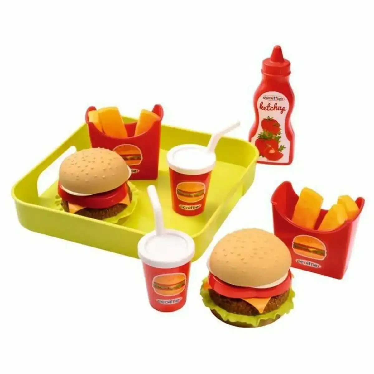 Set de jouets alimentaires ecoiffier hamburger tray _2369. DIAYTAR COTE D'IVOIRE - L'Art de Choisir, l'Art de Vivre. Parcourez notre boutique en ligne et découvrez des produits qui transforment chaque choix en une expérience enrichissante.