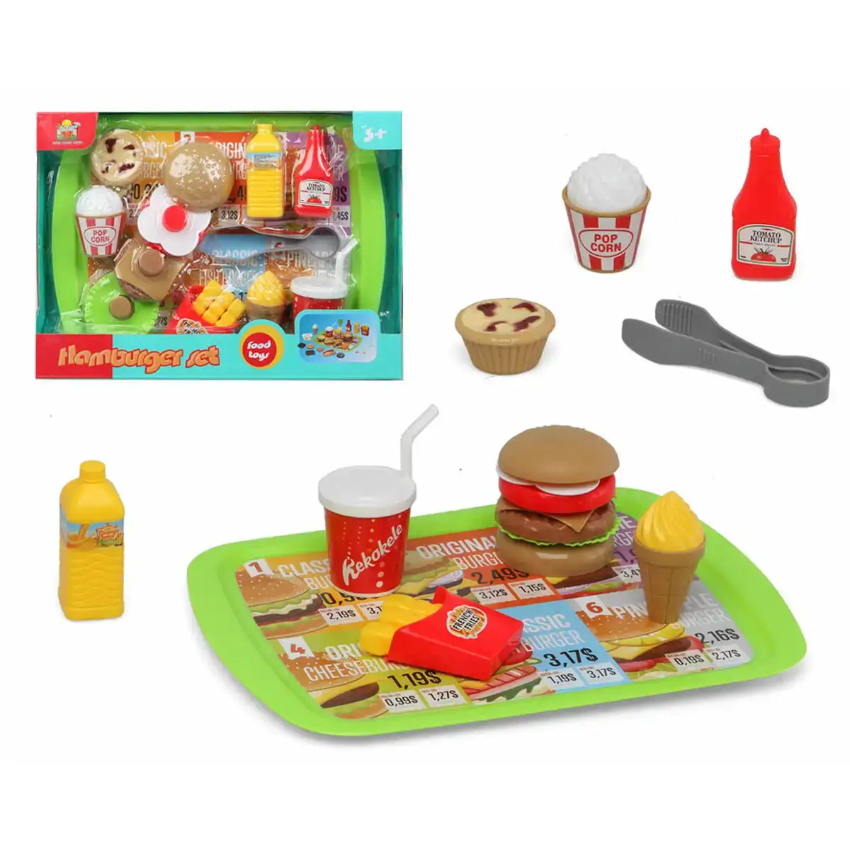 Set de jouets alimentaires hamburguer set_8299. DIAYTAR COTE D'IVOIRE - Votre Passage vers le Raffinement. Plongez dans notre univers de produits exquis et choisissez des articles qui ajoutent une touche de sophistication à votre vie.