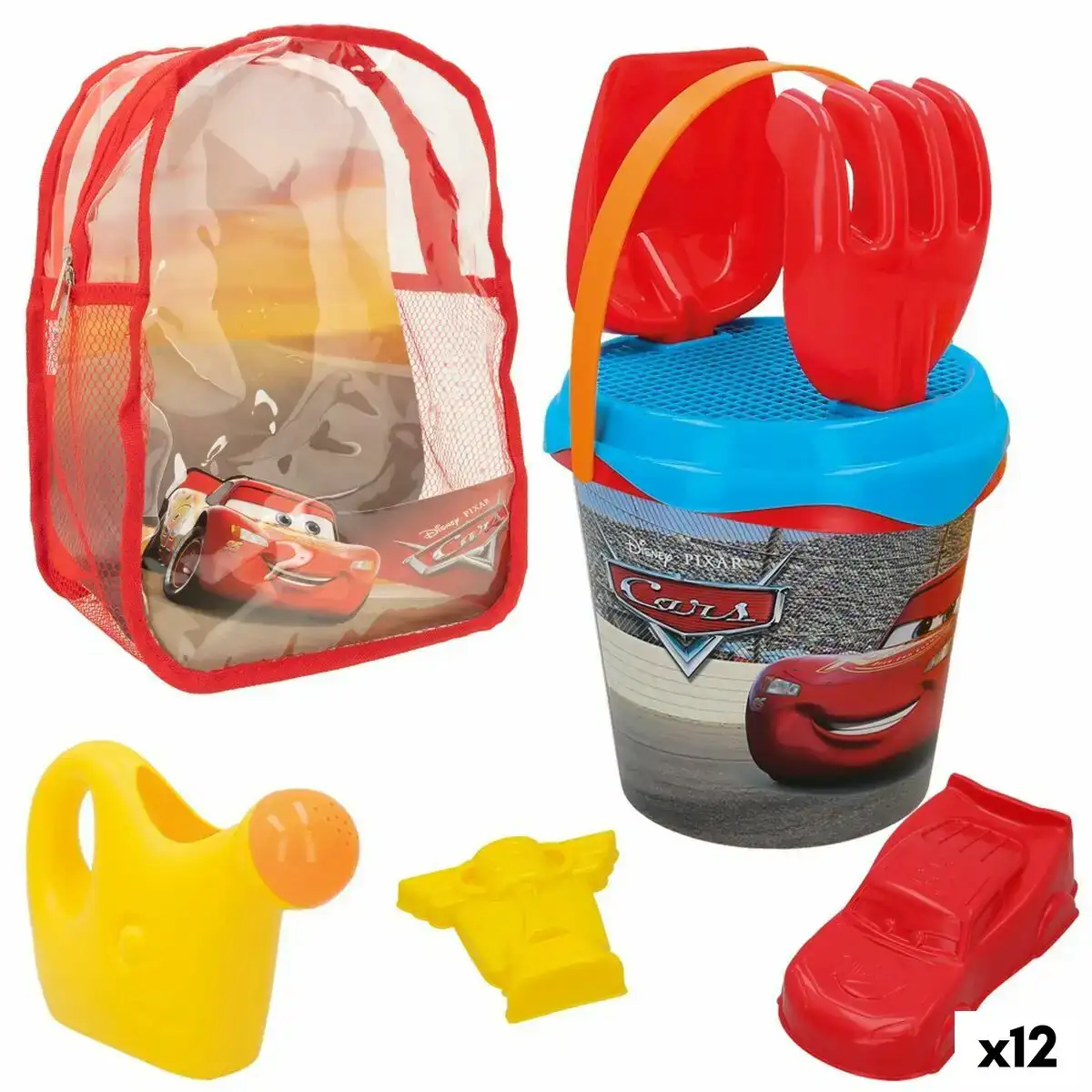 Set de jouets de plage cars polypropylene 12 unites _5710. DIAYTAR COTE D'IVOIRE - Votre Escapade Shopping Virtuelle. Explorez notre boutique en ligne et dénichez des trésors qui évoquent la culture et le savoir-faire sénégalais, un clic à la fois.