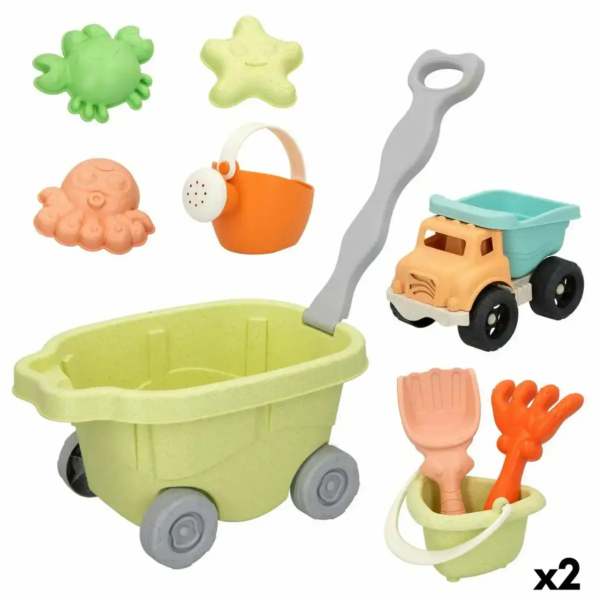 Set de jouets de plage colorbaby 16 5 x 11 x 11 cm 2 unites _5154. DIAYTAR COTE D'IVOIRE - L'Équilibre Parfait entre Tradition et Modernité. Explorez notre collection pour trouver des produits qui incarnent la culture et la contemporanéité du Côte d'Ivoire.