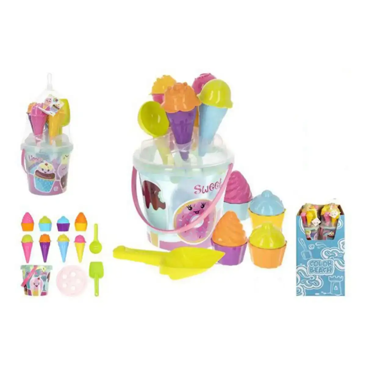 Set de jouets de plage colorbaby 20 pcs _7610. DIAYTAR COTE D'IVOIRE - Là où les Possibilités sont Infinies. Parcourez nos catégories et laissez-vous séduire par des produits qui enrichiront votre quotidien, du pratique à l'esthétique.