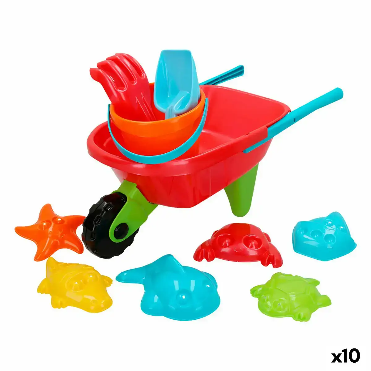 Set de jouets de plage colorbaby chariot polypropylene 10 unites _5321. Entrez dans l'Univers de DIAYTAR COTE D'IVOIRE - Où la Tradition S'unit à la Modernité. Explorez notre sélection pour trouver des produits qui allient héritage et innovation.