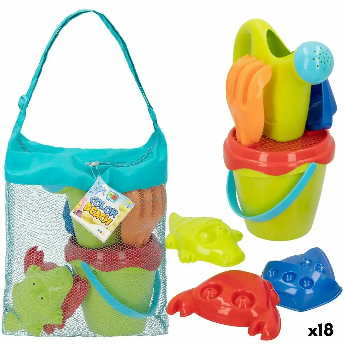 Set de jouets de plage colorbaby polypropylene 18 unites _5308. DIAYTAR COTE D'IVOIRE - L'Art de Choisir, l'Art de Vivre. Parcourez notre boutique en ligne et découvrez des produits qui transforment chaque choix en une expérience enrichissante.