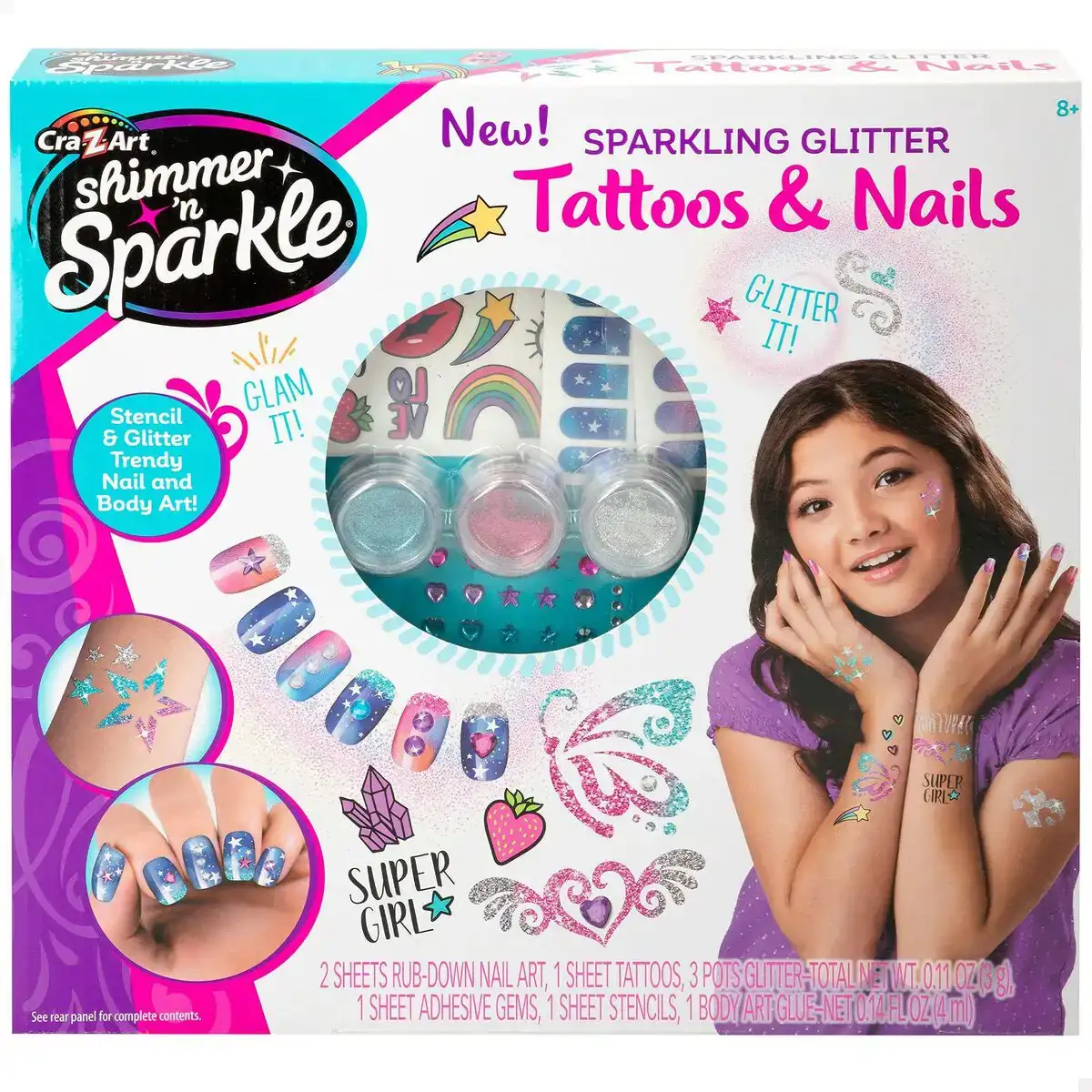 Set de manucure colorbaby shimmer n sparkle tattoos nails enfant_9655. Entrez dans l'Univers de DIAYTAR COTE D'IVOIRE - Votre Destination de Shopping Complète. Découvrez des produits qui reflètent la diversité et la richesse culturelle du Côte d'Ivoire, le tout à portée de clic.