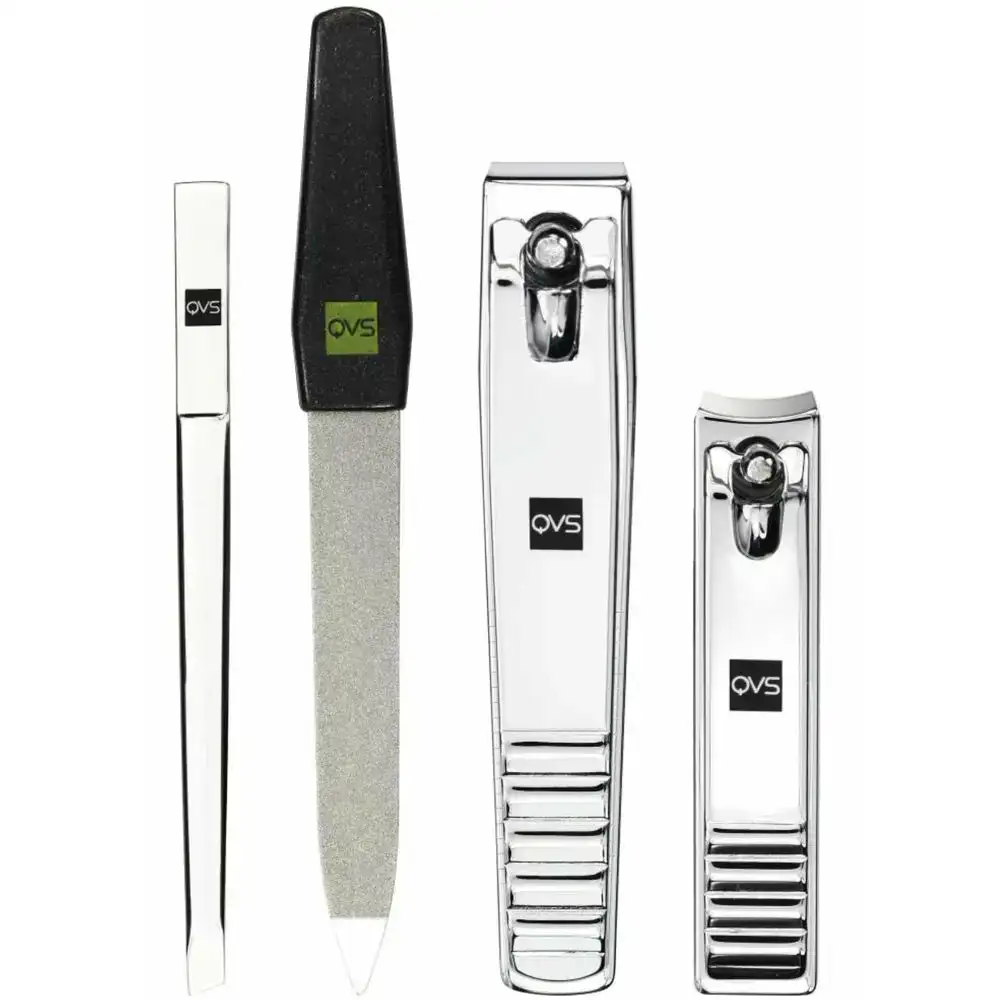 Set de manucure qvs 4 pcs _9070. DIAYTAR COTE D'IVOIRE - Votre Boutique en Ligne, Votre Histoire. Explorez notre sélection et découvrez des produits qui reflètent votre parcours et vos aspirations, un achat à la fois.