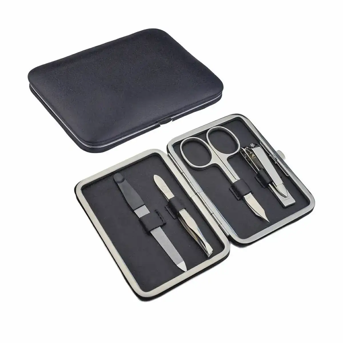 Set de manucure touch of beauty noir polypropylene_1283. Découvrez DIAYTAR COTE D'IVOIRE - Votre Source de Produits Variés et un Service Exceptionnel. Parcourez nos catégories et bénéficiez d'un service client dévoué, prêt à vous guider à chaque étape.