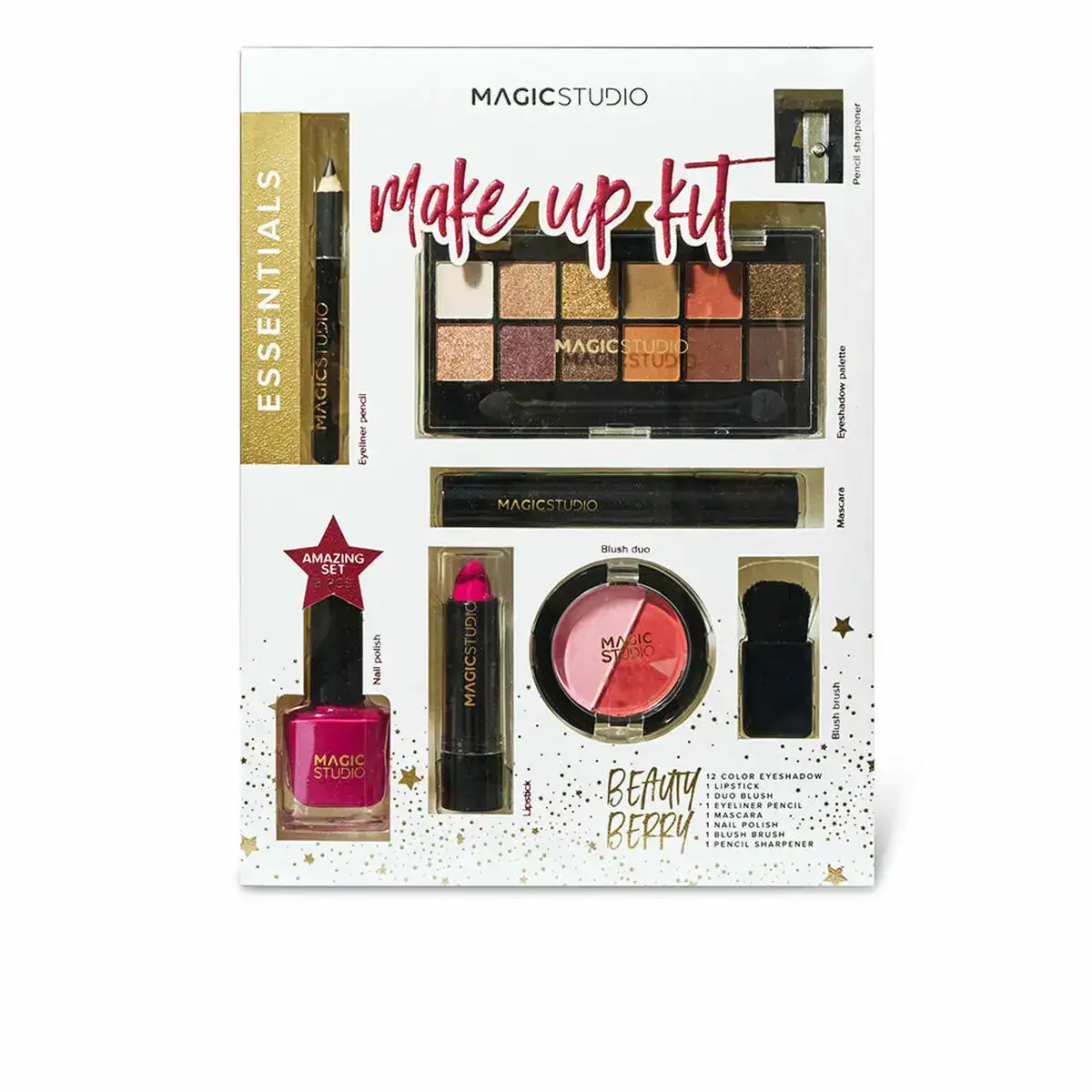 Set de maquillage magic studio essential 7 pieces_9229. DIAYTAR COTE D'IVOIRE - L'Essence de la Tradition et de la Modernité réunies. Explorez notre plateforme en ligne pour trouver des produits authentiques du Côte d'Ivoire, tout en découvrant les dernières tendances du monde moderne.