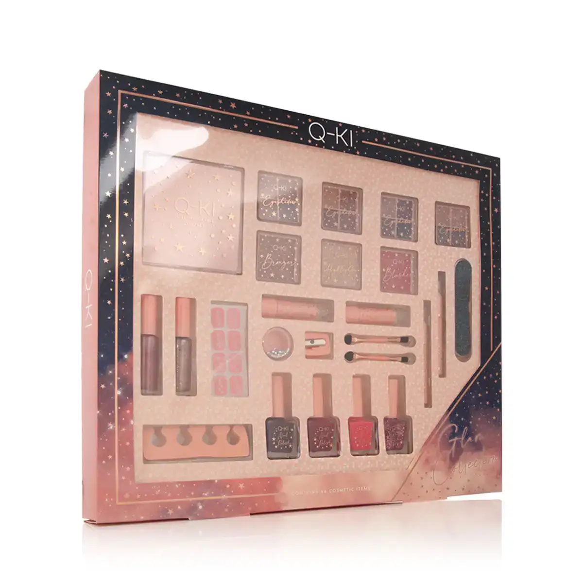 Set de maquillage q ki cosmetics glam collection 25 pieces_5564. Entrez dans le Monde Éclectique de DIAYTAR COTE D'IVOIRE. Explorez nos catégories et dénichez des trésors qui reflètent la richesse et l'authenticité du Côte d'Ivoire.