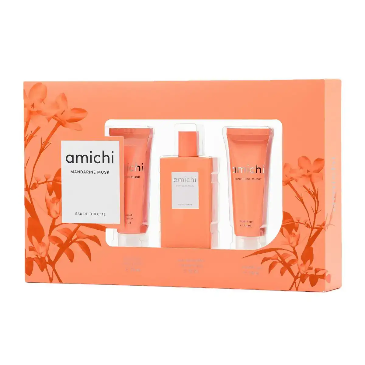 Set de parfum femme amichi mandarine musk 3 pieces_9734. DIAYTAR COTE D'IVOIRE - Votre Compagnon Shopping, Votre Style Unique. Explorez notre boutique en ligne pour dénicher des trésors qui expriment qui vous êtes, de la mode à la maison.