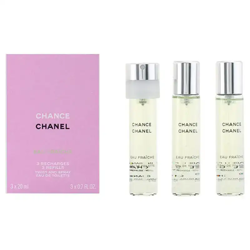 Set de parfum femme chance eau fraiche chanel 3 pcs chance eau fraiche_1686. DIAYTAR COTE D'IVOIRE - Où la Qualité et la Diversité Fusionnent. Explorez notre boutique en ligne pour découvrir une gamme variée de produits qui incarnent l'excellence et l'authenticité.