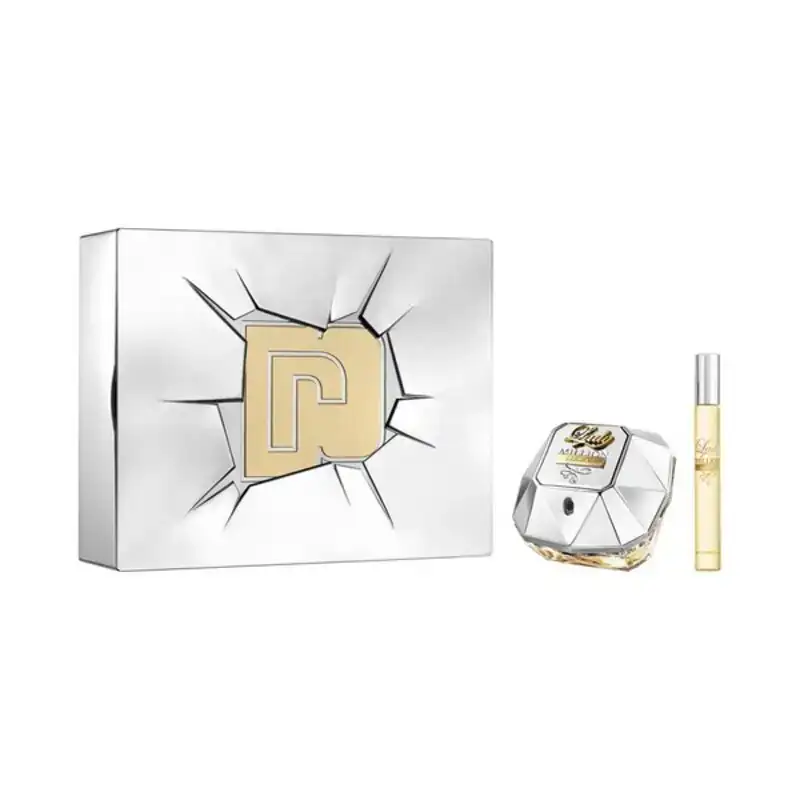 Set de parfum femme lady million lucky paco rabanne 3349668568338 edp 2 pcs _6652. Bienvenue sur DIAYTAR COTE D'IVOIRE - Où le Shopping est une Affaire Personnelle. Découvrez notre sélection et choisissez des produits qui reflètent votre unicité et votre individualité.