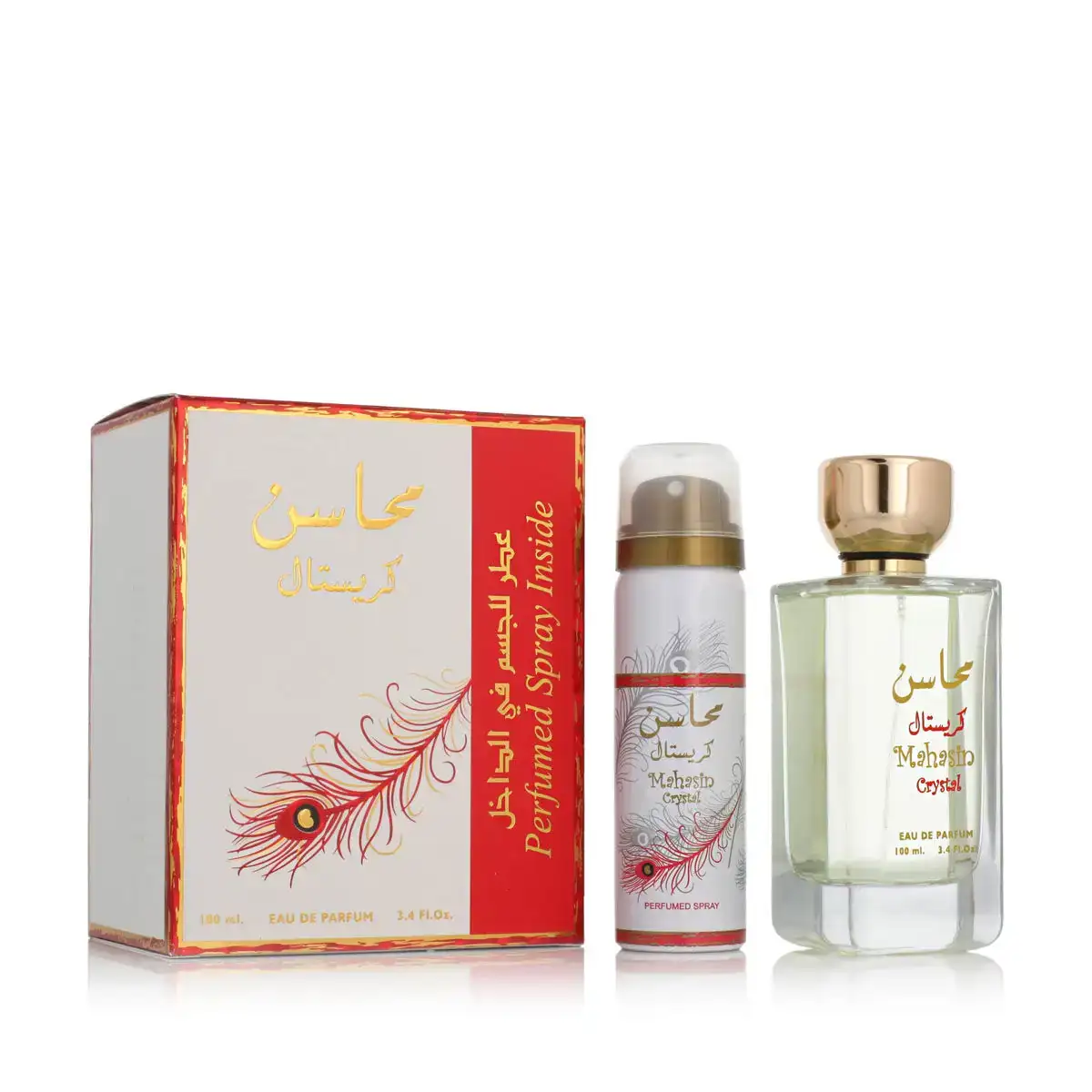 Set de parfum femme lattafa 2 pieces mahasin crystal_3136. DIAYTAR COTE D'IVOIRE - Votre Destination pour un Shopping Éclairé. Parcourez notre boutique en ligne pour découvrir des produits de qualité qui embelliront votre quotidien.