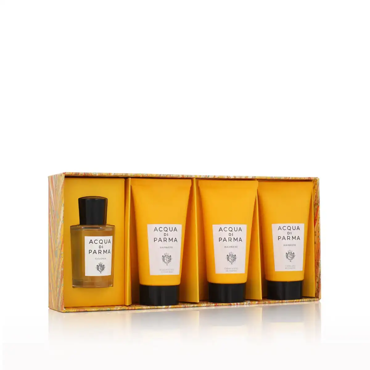 Set de parfum homme acqua di parma 4 pieces barbiere_7799. DIAYTAR COTE D'IVOIRE - Votre Escapade Shopping Virtuelle. Explorez notre boutique en ligne et dénichez des trésors qui évoquent la culture et le savoir-faire sénégalais, un clic à la fois.