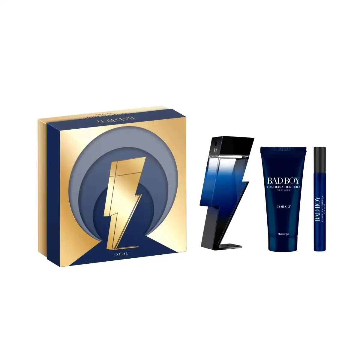 Set de parfum homme carolina herrera bad boy cobalt 3 pieces_9345. Bienvenue chez DIAYTAR COTE D'IVOIRE - Où le Shopping Devient un Voyage. Explorez notre plateforme pour dénicher des produits uniques, racontant l'histoire et l'âme du Côte d'Ivoire.