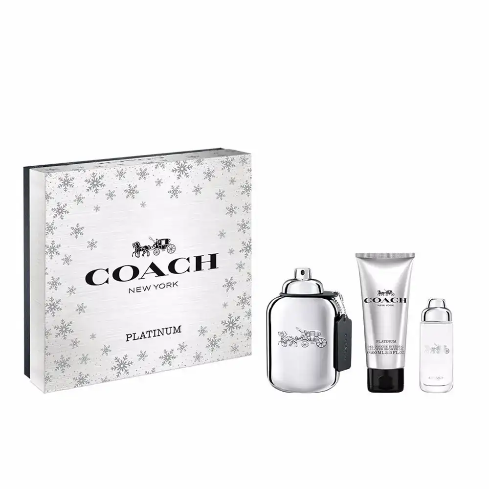 Set de parfum homme coach 3 pieces platinum_3789. DIAYTAR COTE D'IVOIRE - Où Choisir Rime avec Qualité. Découvrez notre sélection soigneusement conçue et choisissez des articles qui incarnent l'excellence et l'innovation.