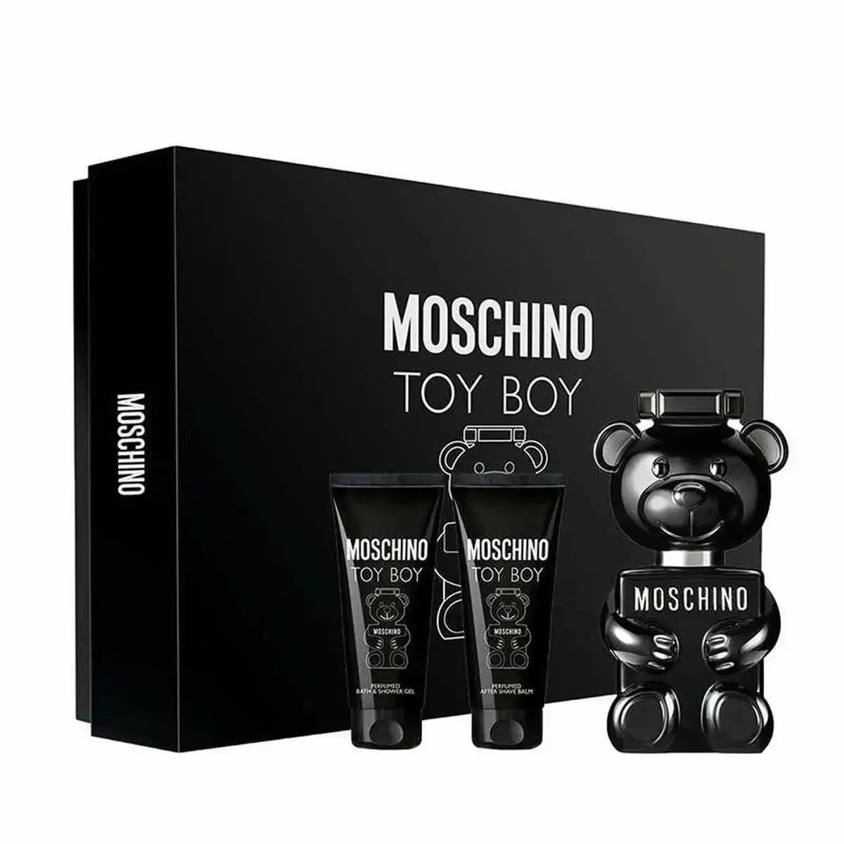 Set de parfum homme toy boy moschino 3 pcs _9942. Bienvenue sur DIAYTAR COTE D'IVOIRE - Votre Source de Trouvailles Uniques. Explorez nos rayons virtuels pour dénicher des trésors que vous ne trouverez nulle part ailleurs, allant des trésors artisanaux aux articles tendance.