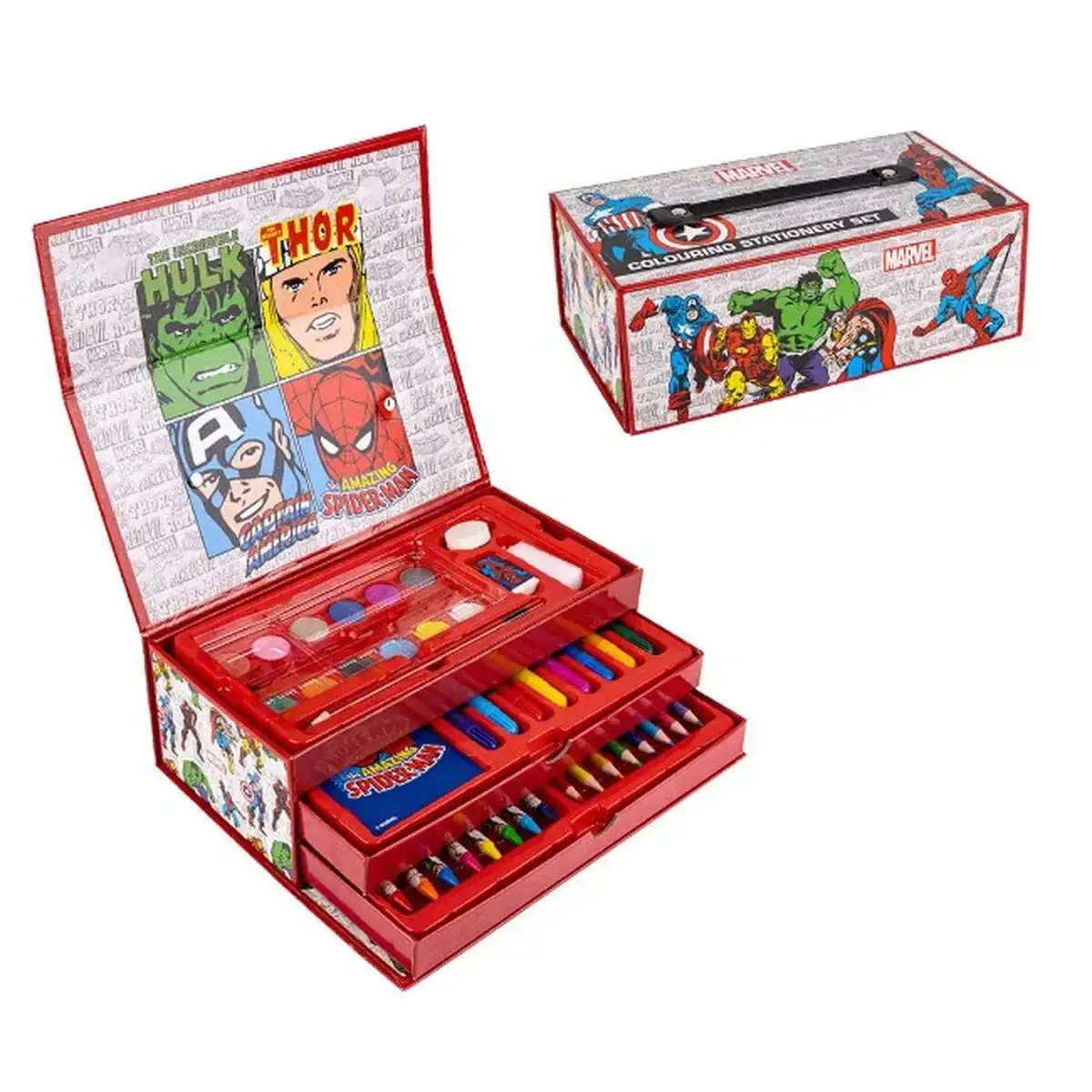 Set de peinture marvel porte documents rouge_3682. Bienvenue chez DIAYTAR COTE D'IVOIRE - Où Chaque Objet a son Histoire. Découvrez notre sélection méticuleuse et choisissez des articles qui racontent l'âme du Côte d'Ivoire.