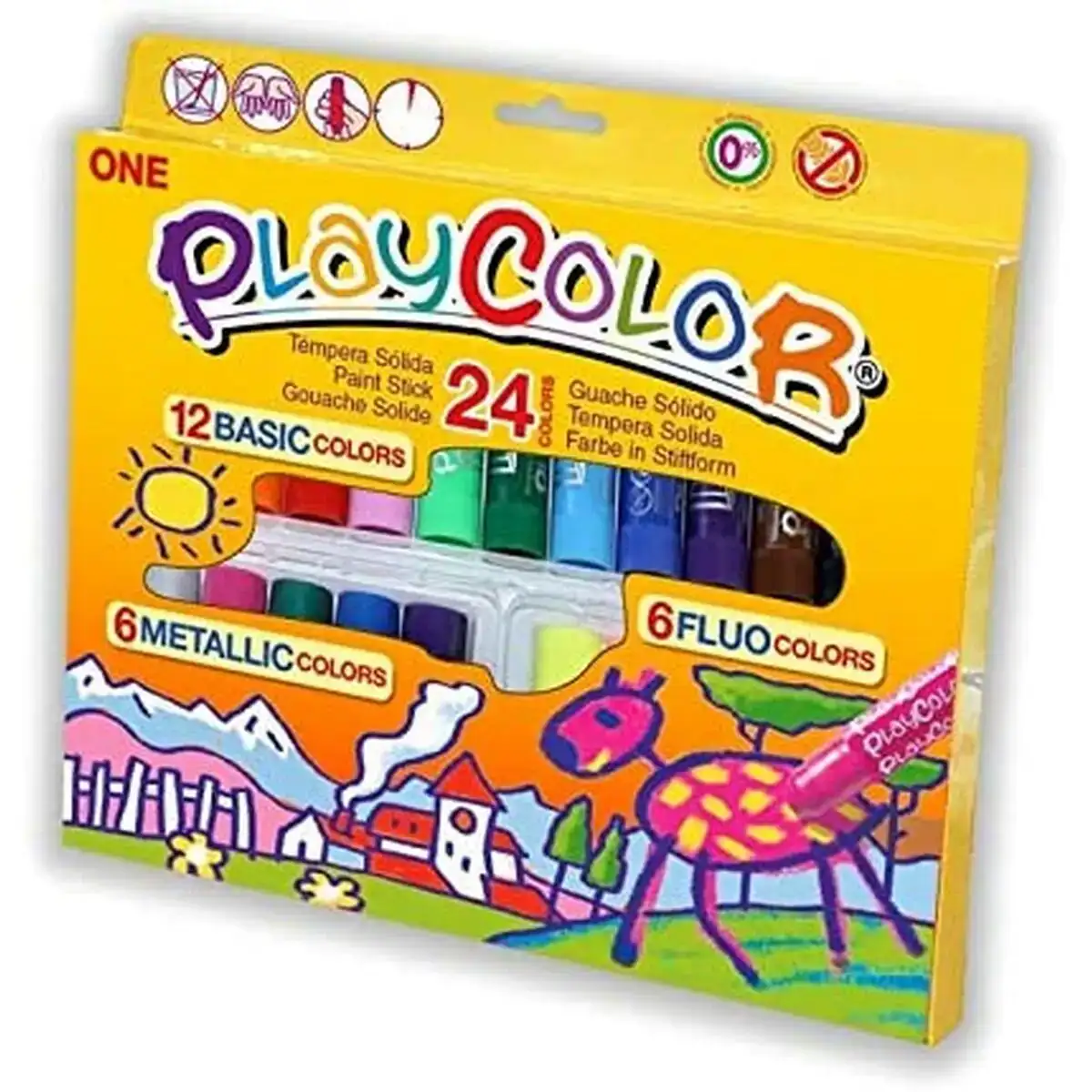 Set de peinture playcolor basic metallic fluor multicouleur 24 pieces_2402. DIAYTAR COTE D'IVOIRE - L'Essence de la Tradition et de la Modernité réunies. Explorez notre plateforme en ligne pour trouver des produits authentiques du Côte d'Ivoire, tout en découvrant les dernières tendances du monde moderne.