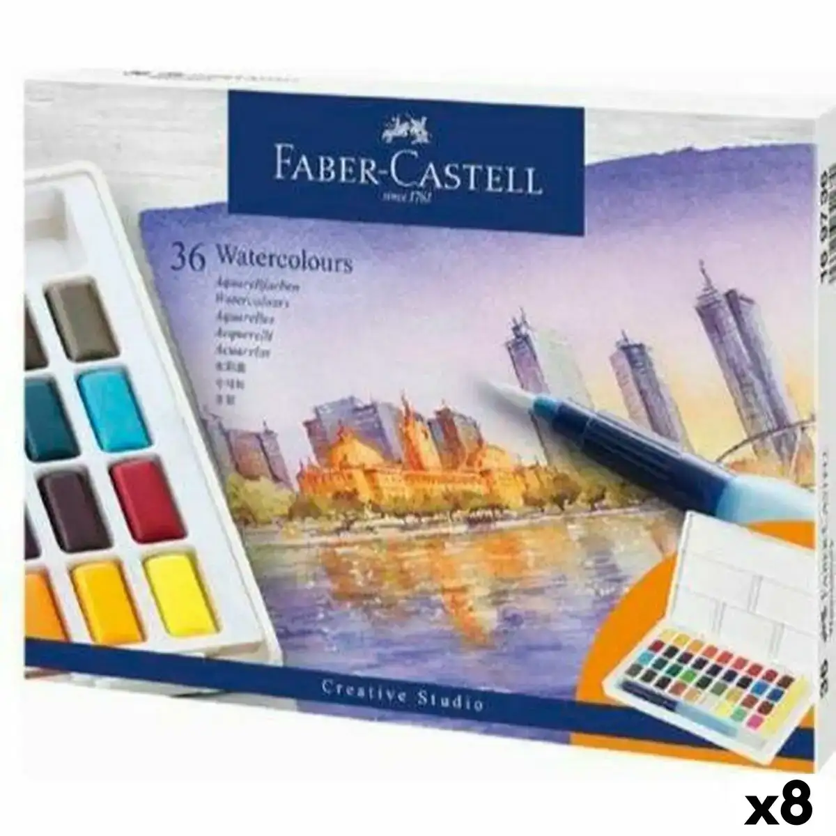 Set de peintures aquarelle faber castell creative studio 8 unites_2307. DIAYTAR COTE D'IVOIRE - L'Art de Vivre le Shopping Éthique. Parcourez notre gamme et choisissez des produits qui reflètent notre engagement envers des pratiques durables.