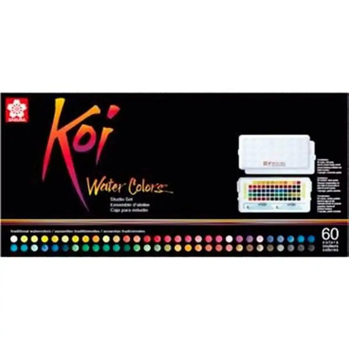 Set de peintures aquarelle talens sakura koi water colors 60 couleurs multicouleur_5056. Bienvenue sur DIAYTAR COTE D'IVOIRE - Où le Shopping est une Affaire Personnelle. Découvrez notre sélection et choisissez des produits qui reflètent votre unicité et votre individualité.