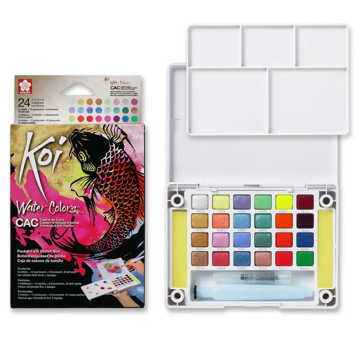 Set de peintures aquarelle talens sakura koi water colors_3620. DIAYTAR COTE D'IVOIRE - Là où la Qualité est Non Négociable. Parcourez notre boutique en ligne pour découvrir des produits qui incarnent le raffinement et l'excellence du Côte d'Ivoire.