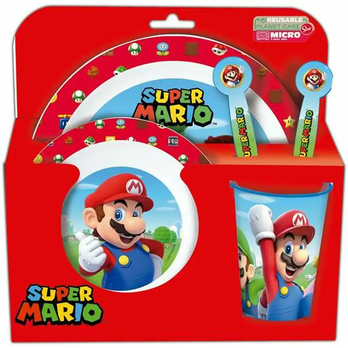 Set de pique nique super mario enfant_3959. Entrez dans l'Univers de DIAYTAR COTE D'IVOIRE - Votre Destination de Shopping Complète. Découvrez des produits qui reflètent la diversité et la richesse culturelle du Côte d'Ivoire, le tout à portée de clic.