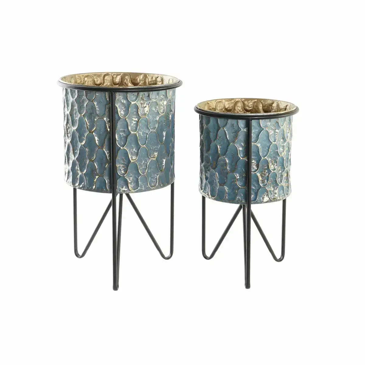 Set de pots de fleurs dkd home decor use metal 30 x 30 x 50 cm 2 unites _3205. DIAYTAR COTE D'IVOIRE - Où Chaque Produit a son Histoire. Découvrez notre gamme de produits, chacun portant en lui le récit de l'artisanat et de la passion, pour vous offrir une expérience de shopping authentique.