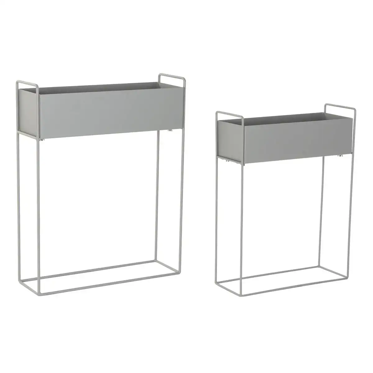 Set de pots dkd home decor gris metal loft 57 x 20 x 74 cm_7950. DIAYTAR COTE D'IVOIRE - L'Art du Shopping Éclairé. Parcourez notre catalogue et choisissez parmi des produits de qualité qui satisferont vos besoins et votre style.