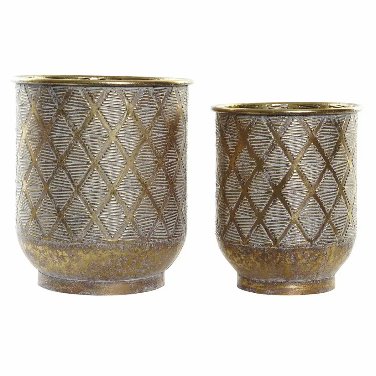 Set de pots dkd home decor multicouleur dore metal carre indien 27 x 27 x 31 cm 2 unites _6002. DIAYTAR COTE D'IVOIRE - Là où Chaque Produit Évoque une Émotion. Parcourez notre catalogue et choisissez des articles qui vous touchent et qui enrichissent votre expérience.