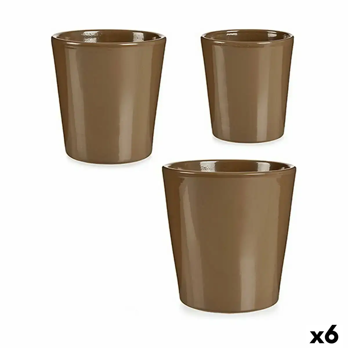 Set de pots taupe argile 6 unites _8434. Bienvenue chez DIAYTAR COTE D'IVOIRE - Votre Porte d'Accès à la Diversité. Découvrez notre boutique en ligne et choisissez parmi une pléthore d'articles qui célèbrent la richesse culturelle du Côte d'Ivoire et au-delà.