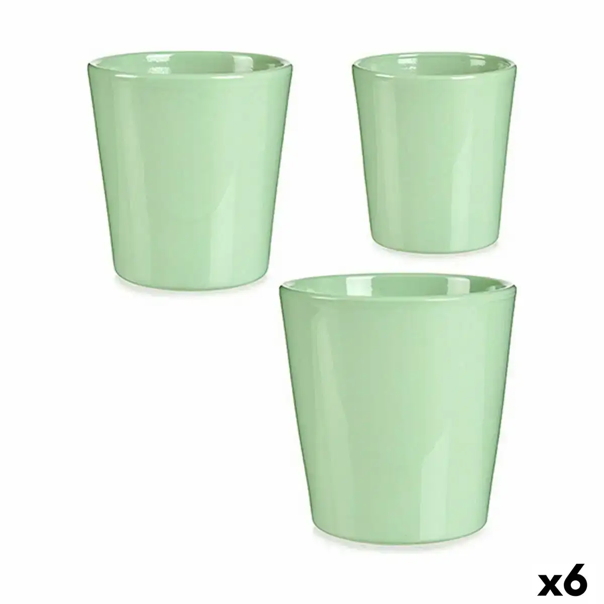Set de pots vert argile 6 unites _8823. DIAYTAR COTE D'IVOIRE - Votre Portail Vers l'Exclusivité. Explorez notre boutique en ligne pour trouver des produits uniques et exclusifs, conçus pour les amateurs de qualité.