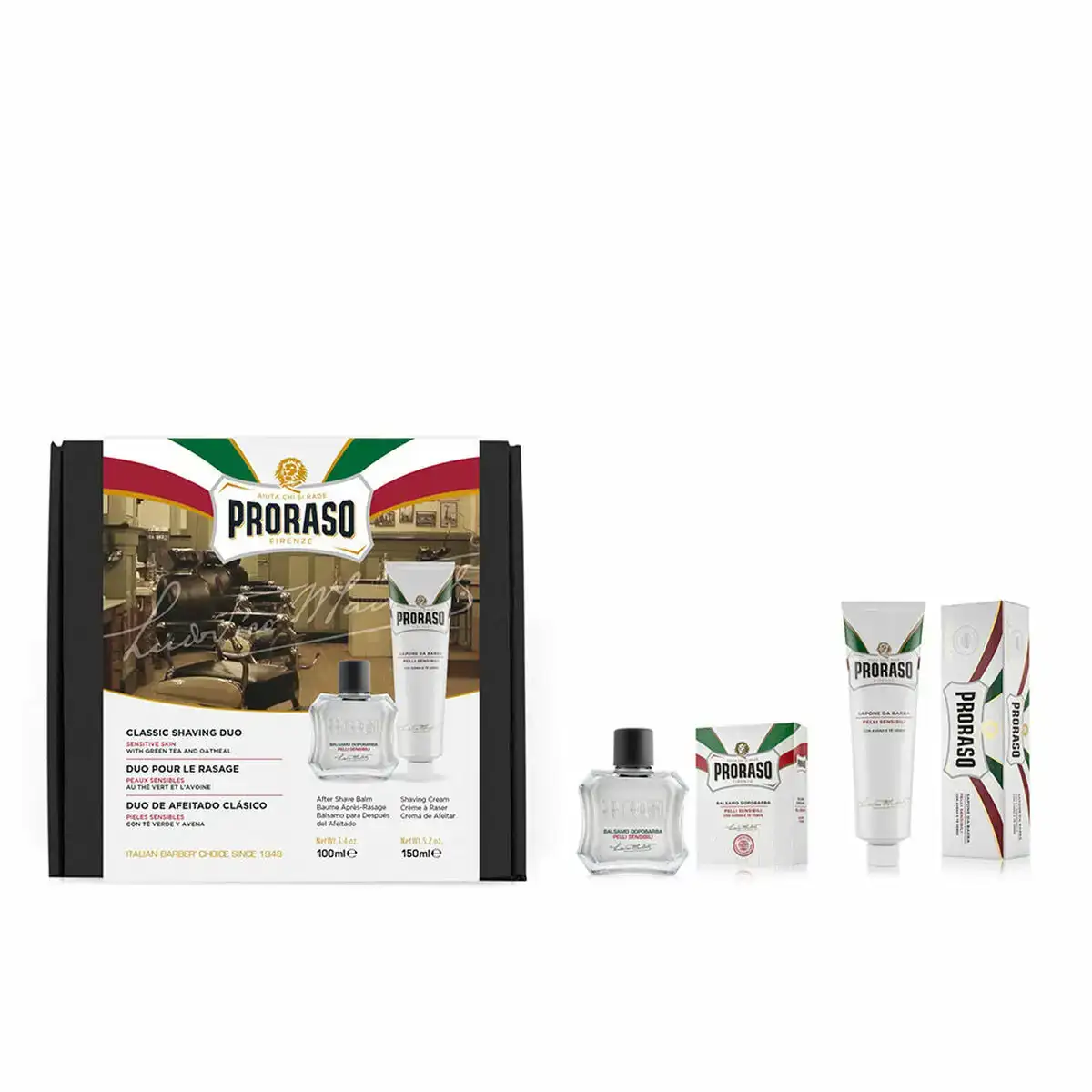 Set de rasage proraso classic shaving duo 2 pieces_6359. Entrez dans l'Univers de DIAYTAR COTE D'IVOIRE - Où Chaque Produit a sa Place. Explorez nos rayons virtuels et choisissez des articles qui s'intègrent parfaitement à votre style de vie.