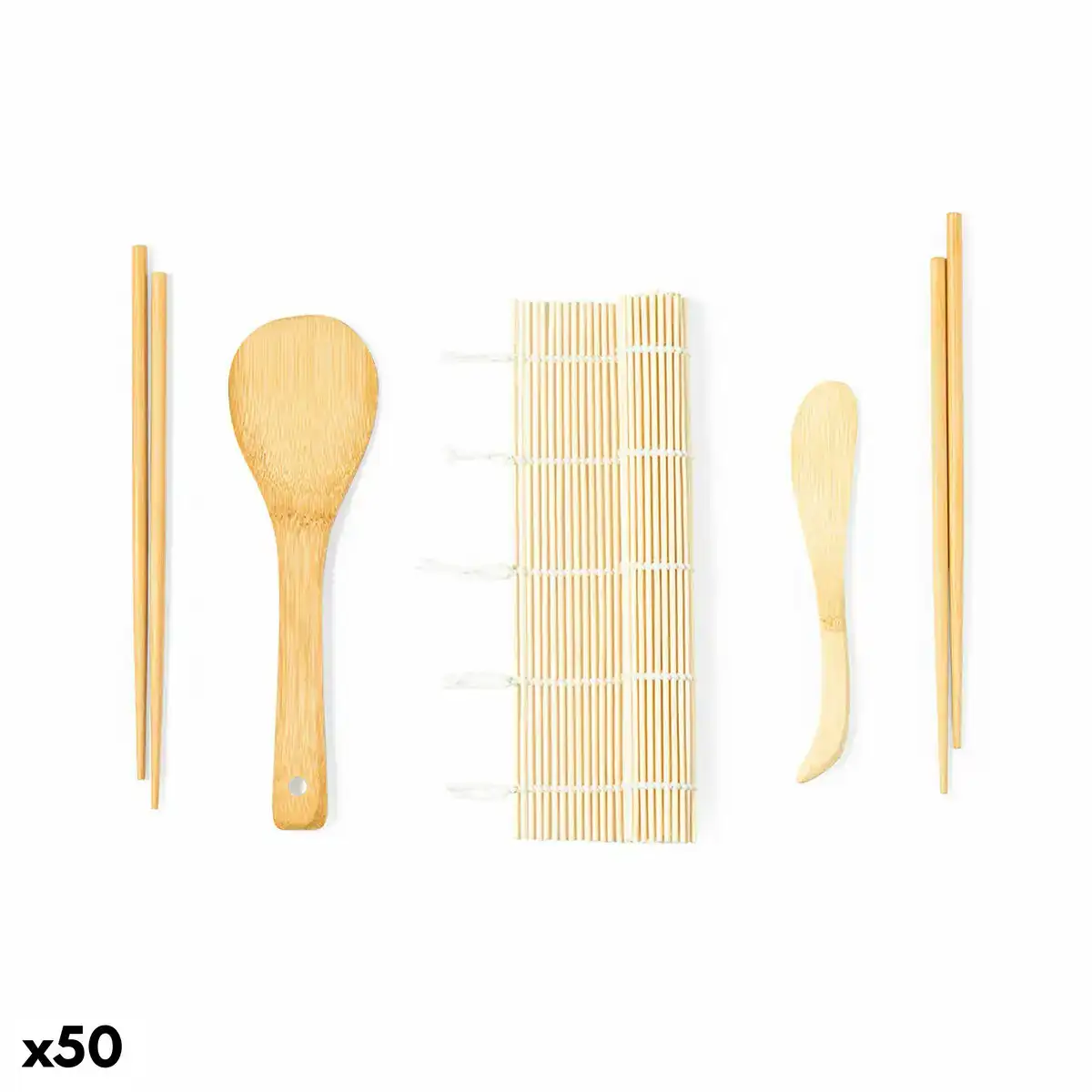 Set de sushi 141400 coton bambou 50 unites _6090. DIAYTAR COTE D'IVOIRE - Là où Choisir est une Célébration de l'Artisanat. Explorez notre gamme variée et choisissez des produits qui incarnent la tradition et le talent des artisans du Côte d'Ivoire.