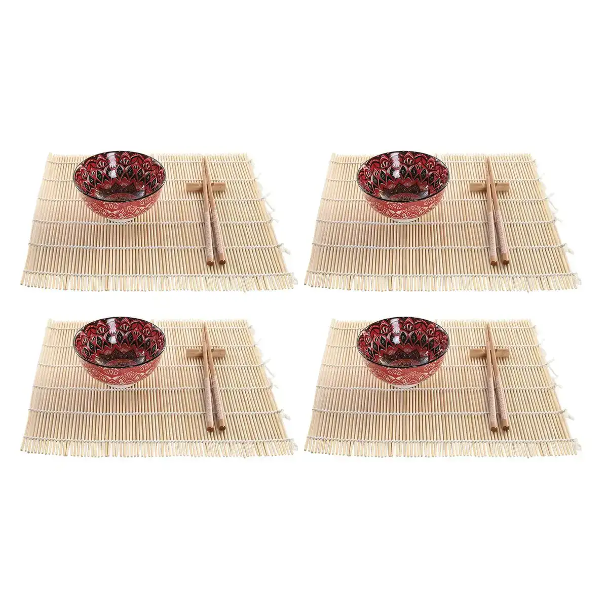 Set de sushi dkd home decor 14 5 x 14 5 x 31 cm fuchsia mandala gres oriental 16 pieces _8607. DIAYTAR COTE D'IVOIRE - Votre Passage vers la Découverte. Explorez notre boutique en ligne pour trouver des trésors qui vous attendent, du traditionnel à l'avant-garde.